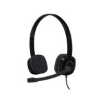 Logitech H151 Stereo Headset - Black | Noise-Cancelling Mic