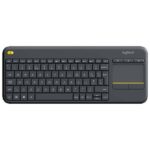 Logitech K400 Plus Wireless Keyboard with Touchpad - Black