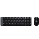 Logitech MK220 Wireless Keyboard and Mouse Combo - Black