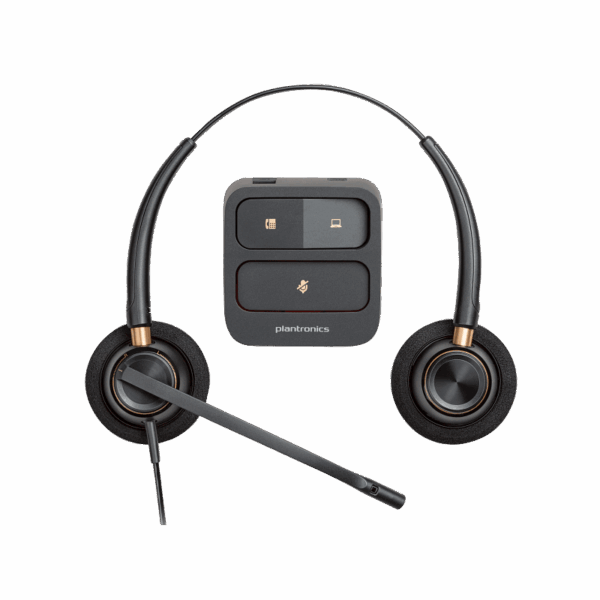 Poly HW520 Encore Pro Stereo Wideband Headset - Noise Cancelling with Quick Disconnect (QD)