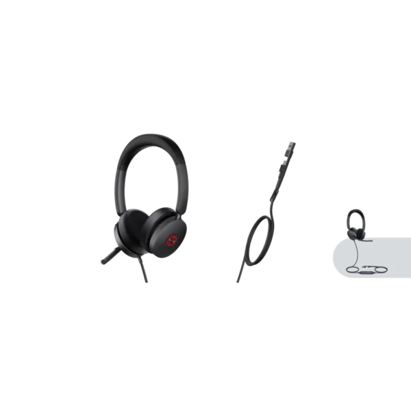 Yealink UH48 Dual Teams USB-C/A Headset – AI Noise Cancellation, On-Ear Comfort & Microsoft Teams Certified