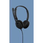 Jabra Evolve 10 Stereo USB-A Headset with Noise Cancelling Microphone - Black Leatherette | Professional Wired Office Headset