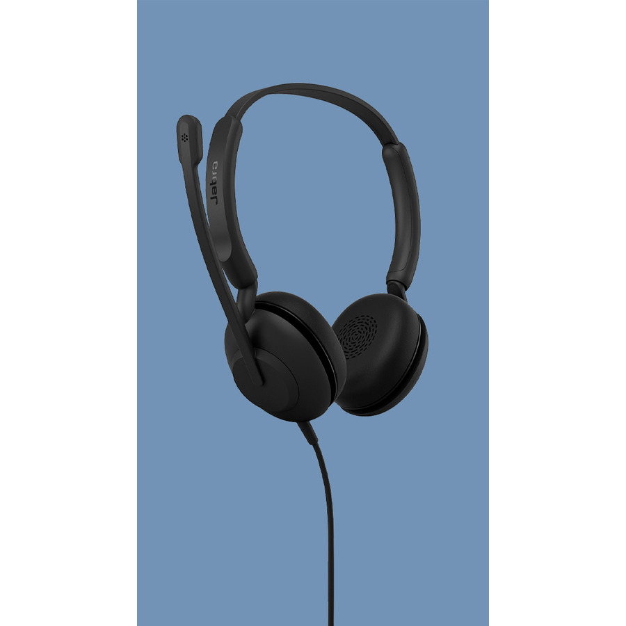Jabra Evolve 10 Stereo USB-A Headset with Noise Cancelling Microphone - Black Leatherette | Professional Wired Office Headset Jabra Evolve 10 Stereo USB-A Headset with Noise Cancelling Microphone - Black Leatherette | Professional Wired Office Headset